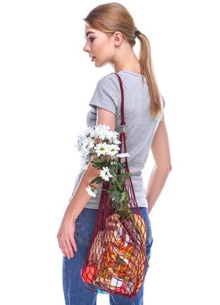 Французька сумка - сумка на плече - торба на плече - модна еко сумка