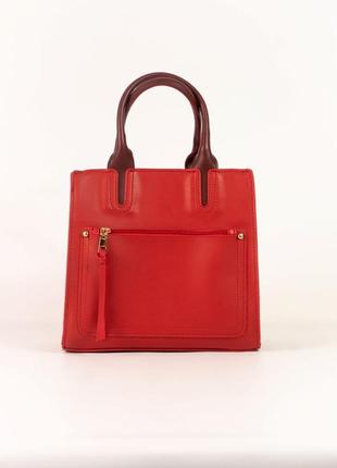 Червона жіноча сумка, червона сумочка жіноча1 фото