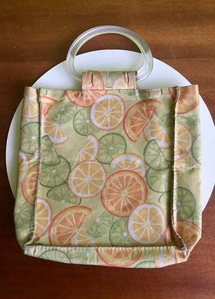Сумочка oriflame с цитрусовым принтом!!️минимальный заказ от 175 гр!!️
