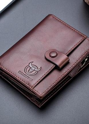 Портмоне кошелек мужской кожаный коричневый