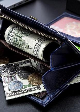 Портмоне кошелек мужской кожаный коричневый