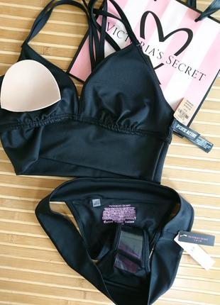 Купальник топ перекрут коллекция gym for swim pink victorias secret оригинал3 фото