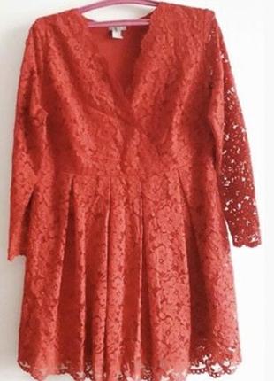 Роскошное нарядное платье h&m, 20/54/56р,пог 62 см