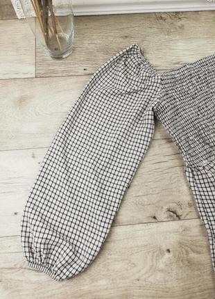 Брендовая шикарная стильная удлинённая блуза с квадратным вырезом f&f💕4 фото
