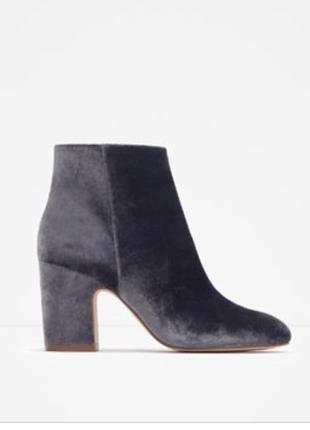 Велюрові черевики zara
