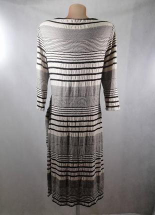 Плаття в смужку чорне біле laura ashley4 фото
