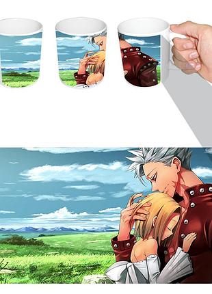 Чашка біла аніме сім 7 смертних гріхів (z0054)