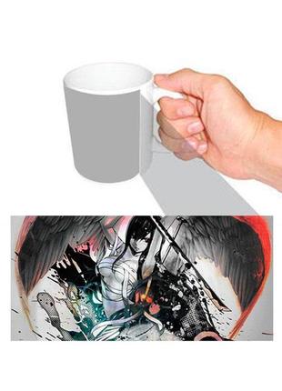 Чашка белая эльза аниме хвост феи fairy tail фейри тейл (z0758)