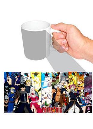 Чашка белая аниме хвост феи (z0768)