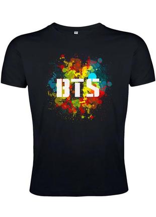 Футболка женская bts k pop бтс (белая, черная, синяя, красная) (f0010)