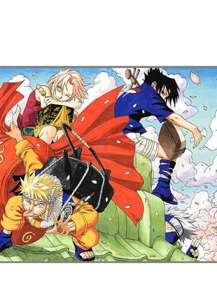 Постер плакат аниме наруто команда 7 naruto 42х29 см а3 (poster_0436)