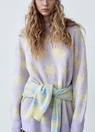 Zara джемпер space кофта светр