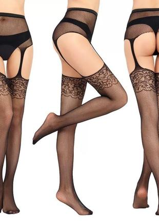 Чулки - сетка. имитация чулок