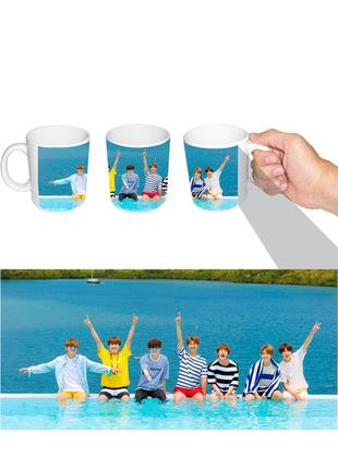 Чашка белая k-pop bts (z0015)