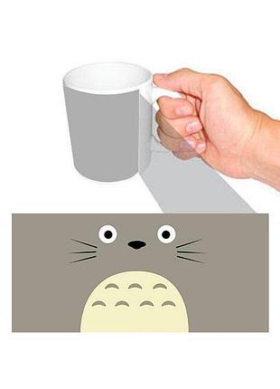 Чашка белая аниме тоторо (z0695)