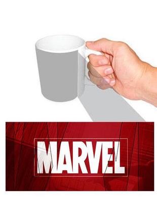 Чашка біла марвел месники (z0779)