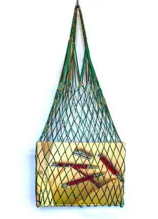 Авоська - тропическая зелень - шопер сумка -  французская сумка - ежедневная сумка