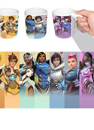 Чашка белая игра overwatch (z0204)