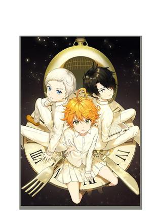 Постер плакат аниме обещанный неверленд / yakusoku no neverland а3 42*29см (poster_ 342)