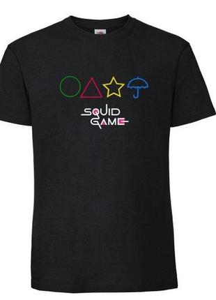 Футболка бавовна з принтом гра в кальмара squid game (002051)