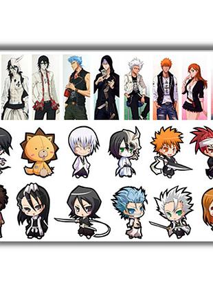 Стикеры аниме блич bleach а4 лист (stik_175)