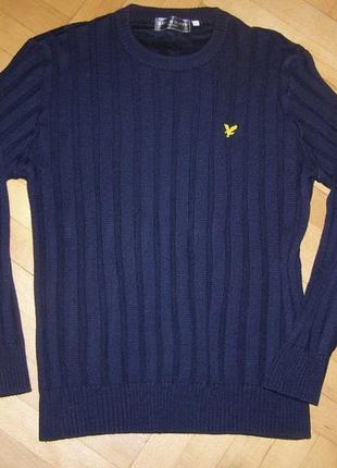 Женский стильный пуловер lyle & scott, размер м