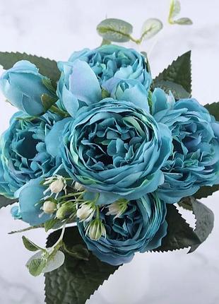 Букет набір квітка півонії штучний букет інтер'єрний