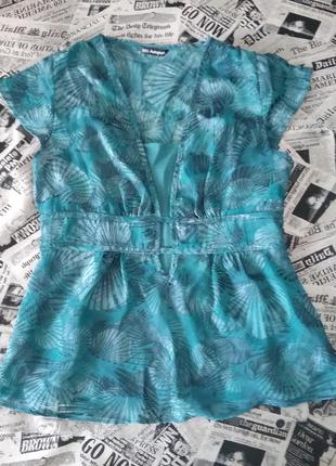 Бирюзовая блуза marks&spencer