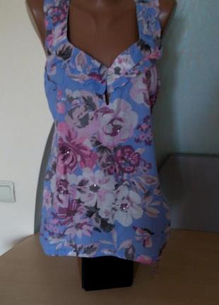 Літній топ в квітковий принт