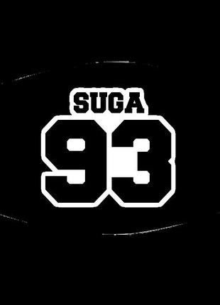 Маска захисна на обличчя bts suga 93 мін юнгі 12х17 см (ms329)