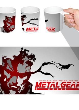 Чашка белая игра metal gear solid (z1204)