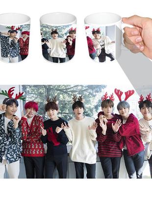 Чашка біла k-pop bts (z0021)