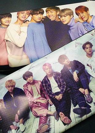 Пенал шкільний bts bangtan boys бтс двосторонній 22х11 см (pn_0035)