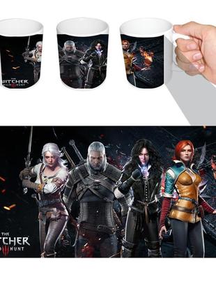Чашка біла відьмак геральт (z0419)