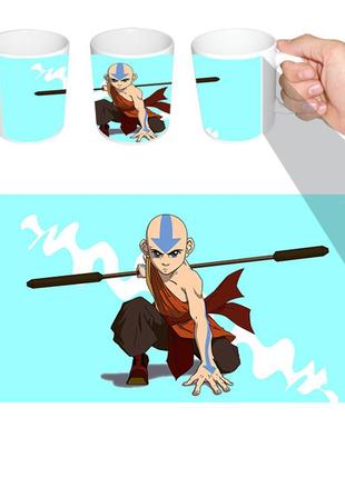 Чашка біла аніме аватар легенда об аангє (z0369)