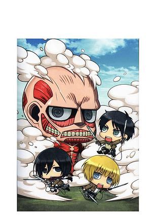 Постер плакат аниме атака титанов attack on titan 42х29 см а3 (poster_0272)