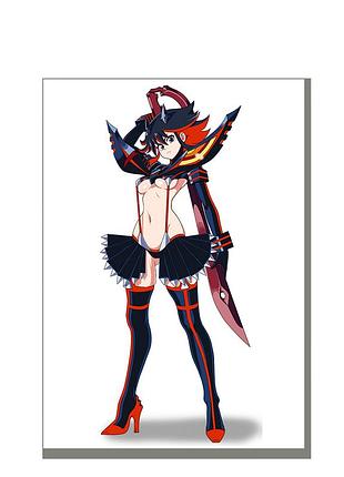 Постер плакат аніме рюко матой ріж рубай kill la kill вбий або помри 42х29 см а3 (poster_0323)
