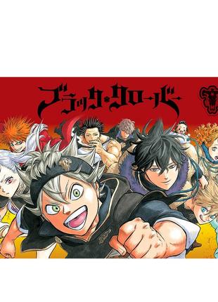 Постер плакат аниме аста чёрный клевер black clover 42х29 см а3 (poster_0250)