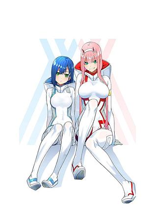 Постер плакат аніме милий у франксі зеро ту darling in the franxx 42х29 см а3 (poster_0256)