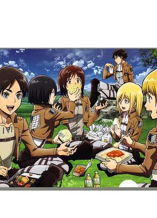 Постер плакат аніме атака титанів attack on titan 42х29 см а3 (poster_0335)