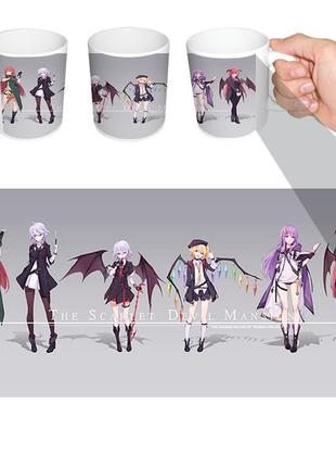 Чашка белая кли геншин импакт (z0817)