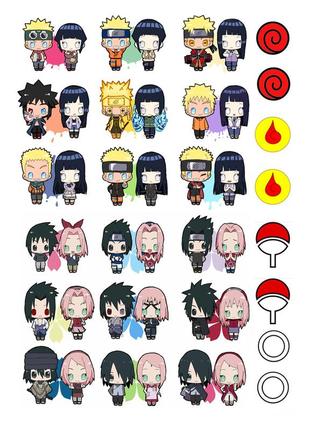 Стікери аніме наруто аркуш а4 (stik_133)