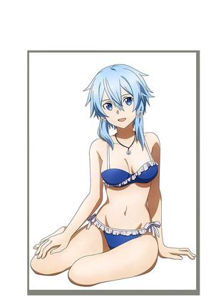 Постер плакат шион аніме мистецтво меча онлайн sword art online 42х29 см а3 (poster_0384)