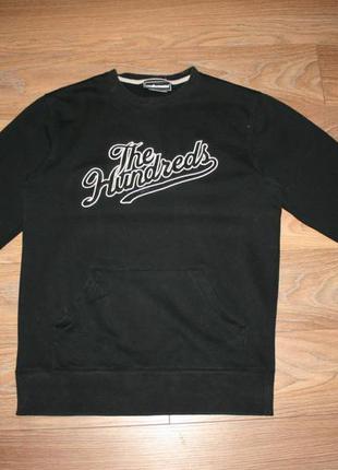 Кофта (cвітшот) the hundreds sweatshirt forever slant hd (black)