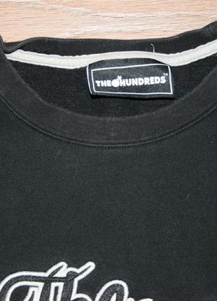 Кофта (cвітшот) the hundreds sweatshirt forever slant hd (black)3 фото