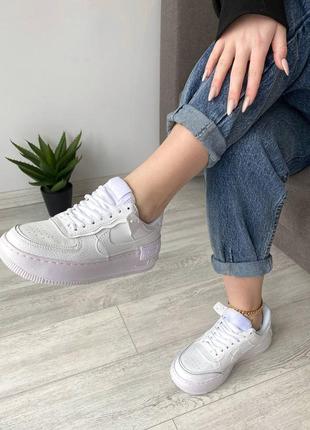 Nike air force white женские кроссовки найк аир форс белые10 фото