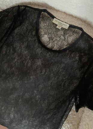 Топ burberry из кружева