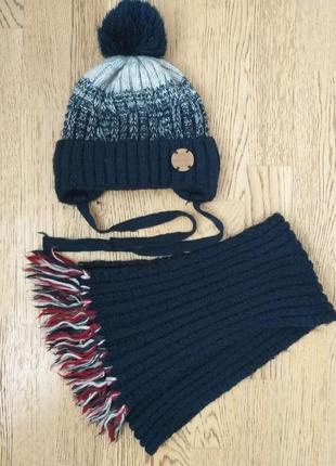 Комплект зимовий шапка і шарф