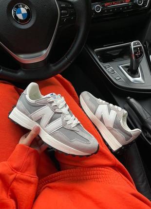 New balance 327 grey женские кроссовки ню беленс