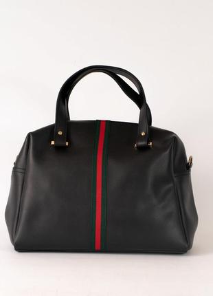 Женская черная спортивная сумка, жіноча чорна сумка спортивна